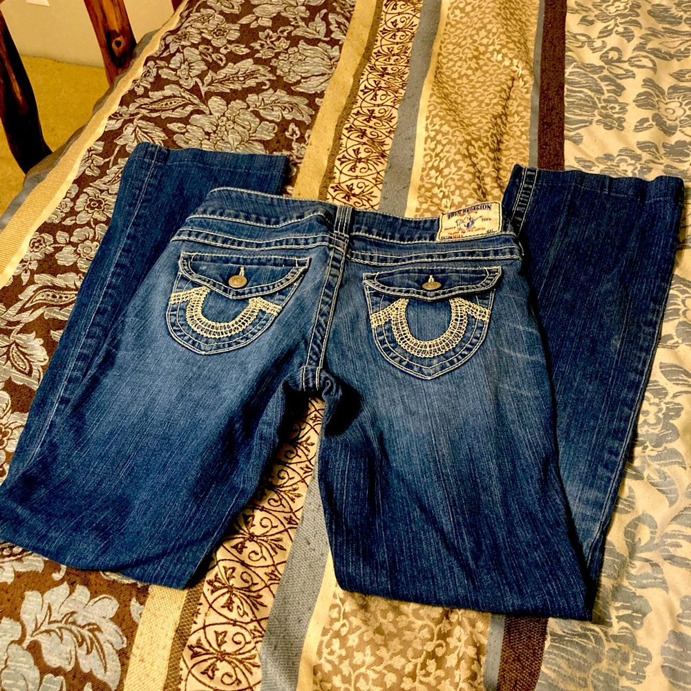 True Religion Boot Cut Jeans size 28x36